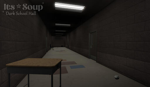 Dark School Hallway